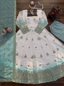 Karma Fashion - Lehenga Choli Dupatta de Poliéster Bordado, Hermoso y de Secado Rápido, Color Rosa, Largo hasta el Suelo, para Fiestas de Invierno/Verano en India - Product Image 6