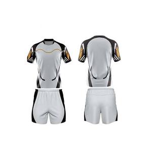 Ensemble uniforme de golf pour homme imprimé par sublimation, séchage rapide, manches courtes, col rond, style sportif, design color block, short à taille élastique - Product Image 1