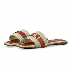 Pantoufles décontractées marron pour femmes - Product Image 3