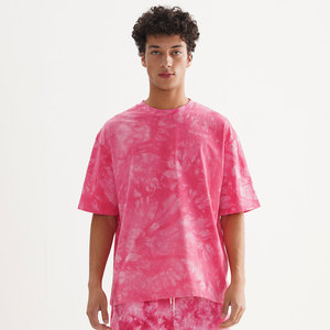 Camiseta Tie-Dye de Algodón 100% Lavado de Alta Calidad al por Mayor, Camiseta Tie-Dye Personalizada Extra Grande para Hombre - Product Image 1