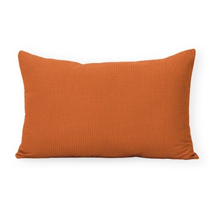 Handmade Cotton Waffle Solid <b>Orange</b> Pillowcover Modern Geometric Pattern Latest Home Decorative for Sofa and Bed - Product Image 3