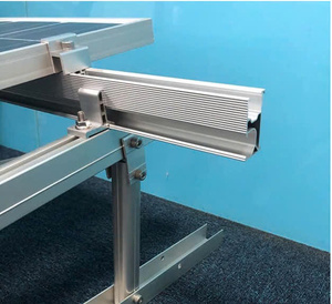 Estructura de Montaje para Paneles Solares, Perfil de Aluminio Anodizado de 26x52 mm para Soporte de Techo de Panel Solar - Product Image 1