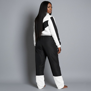 Women Sports <b>Tracksuit</b> Nylon Windbreaker <b>Waterproof</b> Breathable Zipper Custom OEM Wholesale Workout Suit - Product Image 2