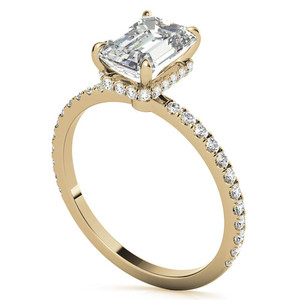 IGI Certified Radiant Cut <b>Fine</b> <b>Rings</b> 18k SOLID Gold Jewelry <b>Ring</b> Handmade Lab Grown Diamond Engagement <b>Rings</b> For Women - Product Image 4