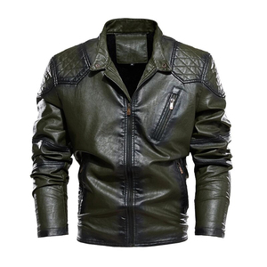Chaqueta de Cuero para Motociclista Personalizada OEM 2026 para Hombre, Chaqueta de Piel de Oveja Auténtica, Corte Ajustado, con Bolsillos con Cremallera YKK Resistentes - Product Image 6