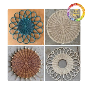 Mantel Individual Redondo de Ratán Clásico Hecho a Mano al por Mayor |   Ecológico, en Stock, Opciones de Varios Tamaños, Desde Hanói - Product Image 4