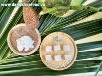 Biologische Rauwe Witte Nata De Coco Jelly Candy 3mm/15mm Fruitige Smaak Kokoswater Pudding DK BIO Vietnam OEM Private Label Bulk