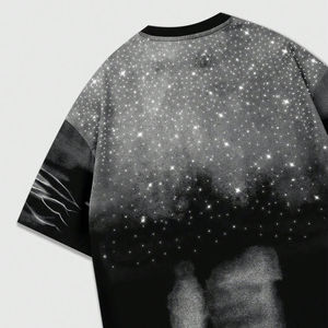 Camiseta Personalizada 2026 para Hombre, Estilo Grunge Punk con Pedrería, Cuello Redondo, Manga Corta, Informal, para Verano, Rave y Streetwear - Product Image 4