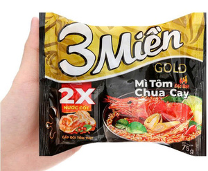 Fideos Instantáneos Fritos con Carne de Res y Hierbas, Marca Vietnamita, 65g/taza, Cocción en 2-3 Minutos, Precio Económico, 3 Unidades - Product Image 4