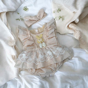 Combinaison pour bébé nouveau-né, style mode ODM/OEM, design superposé pour filles - Product Image 5