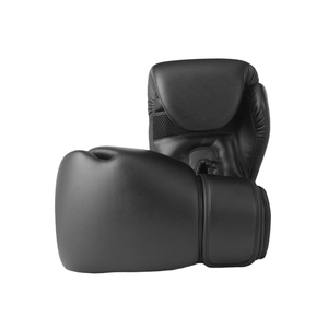 Custom Matte Black Boxing Gloves – High-Impact <b>Foam</b> <b>Padding</b> with Mesh Palm Ventilation and Professional Wrist Support. - Product Image 3