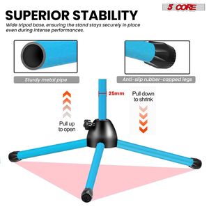 ขาตั้งไมโครโฟนแบบปรับได้ 2 ชิ้น พร้อมแขนบูมแบบยืดหดได้ - Product Image 5