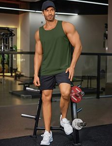 Premium Athletic Collection <b>Men</b>’s Tank Top Sleeveless Gym Shirt Bodybuilding Vest Fitness Workout <b>Singlet</b> Breathable Stretch - Product Image 3