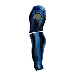 Maillot de football américain personnalisé pour femme, bleu marine, numéro 8, impression par sublimation, polyester respirant, haut d'uniforme - Product Image 3