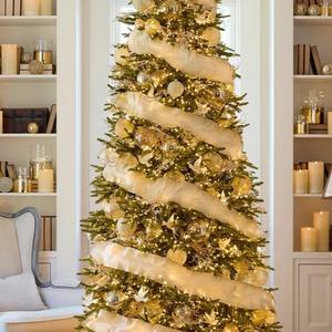 Ensemble de 6 décorations de Noël en forme de colombe blanche faites à la main, style coquille de Capiz, décorations suspendues pour arbre, décorations élégantes pour la maison pendant les fêtes de Noël - Product Image 3