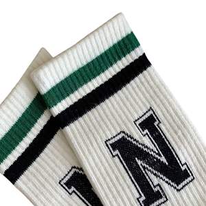 Calcetines Deportivos de Algodón Acanalado Sublimado con Logotipo Personalizado al por Mayor, Antibacterianos, Finos, para Entrenamiento, Verano, OEM - Product Image 3