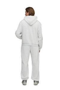 Modern Casual Pullover Adjustable Hood Kangaroo Pocket Ribbed Hem Relaxed Silhouette <b>Long</b> Sleeve Stylish <b>Oversized</b> Men <b>Hoodie</b> - Product Image 2