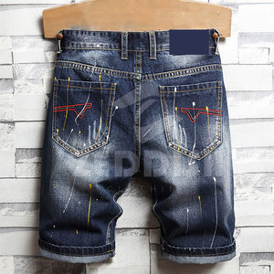 Shorts Vaqueros Casuales Hechos a Medida en Pakistán, 100% Algodón, Servicio OEM, Color Sólido - Product Image 2