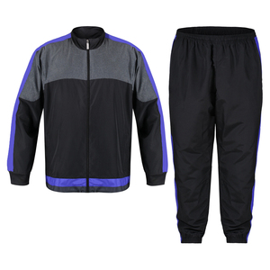 Men Navy & Sky Blue Sports Tracksuit Set – <b>Zip</b>-<b>Up</b> <b>Jacket</b> & Jogger Pants - Product Image 5