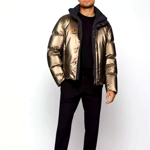 Vestes d'hiver matelassées personnalisées avec logo pour hommes, vente en gros, vestes à bulles élégantes pour hommes, nouvelle mode, manteaux en duvet multicolores pour hommes - Product Image 2