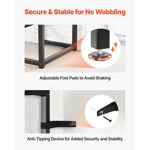 Modern 2-Tier Rectangle <b>Console</b> Table with Tempered Glass Top and Iron Legs Golden Sofa Side Table and Desk - Product Image 6