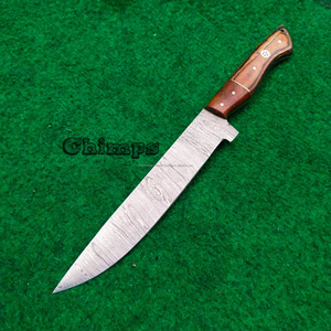 Couteau à poisson portable et flexible fait main pour l'extérieur, couteau à filet de poisson de cuisine en acier Damas avec manche antidérapant, écologique - Product Image 4