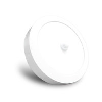 Plafonnier LED moderne Nanoco - Montage en surface, design circulaire avec capteur, interrupteur tactile marche/arrêt, construction en aluminium, IRC 80