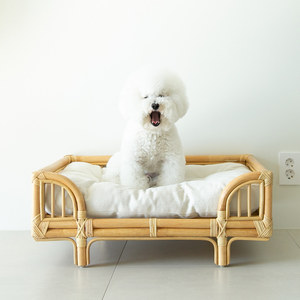 Camas para perros de ratán sostenible al por mayor, cama para cachorros y gatos de la más alta calidad, muebles para mascotas de material natural. - Product Image 2