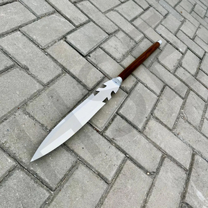 Lance viking forgée à la main - Lame en acier à haute teneur en carbone, manche en bois - Product Image 2