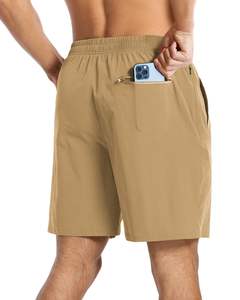 Pantalones Cortos Deportivos para Hombre, de Lona Tejida, ODM, Personalizados, para Gimnasio, Playa, Verano, Suaves, Transpirables, de Secado Rápido, con Cordón Ajustable, Estilo Casual - Product Image 2