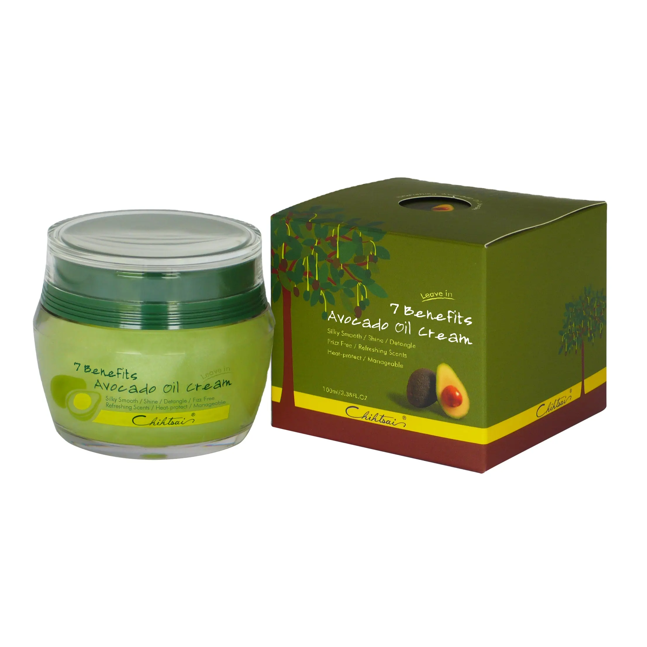 Hair treatment oil Nourishing Avocado Oil Cream  leave- in  natural hair care products Private Label