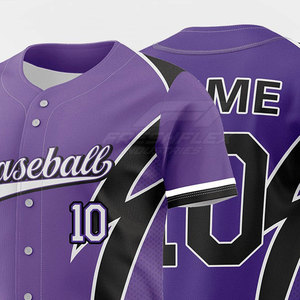 Maillot de baseball à manches courtes sur mesure de haute qualité, séchage rapide, 100 % polyester respirant, en vente en ligne - Product Image 6