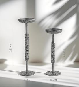Candelabro de Metal Hecho a Mano, Forma Cilíndrica, Decoración Duradera para el Hogar - Product Image 6