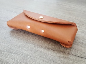 Couverture de lunettes en cuir cadeaux de fête des pères porte-lunettes de soleil sac à main étui à lunettes artisanat lunettes LGC-0050 - Product Image 4