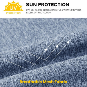 Camisas de Pesca de Secado Rápido y Transpirables, Tallas Grandes, Personalizadas, de Poliéster con Protección UPF 50+, Manga Larga, para Pesca en Alta Mar - Product Image 3
