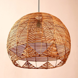 Best Supplier Bamboo Rattan Pendant Lamp Handwoven <b>Light</b> <b>Fixture</b> for Hospitality Design - Product Image 5