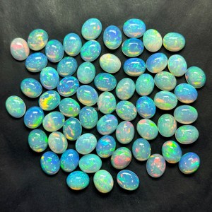 Ópalo Etíope AAA, Cabujón Ovalado de 9x11mm, Ópalo de Fuego Natural Calibrado de Welo, Piedra Preciosa para Joyería, Precio al por Mayor - Product Image 2