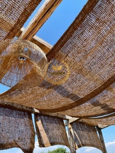 Dừa sợi Sun Shade buồm bãi biển hình dạng cho khu nghỉ mát vườn bao phủ tam giác vuông retangular thiết kế với móc áo kim loại - Product Image 5