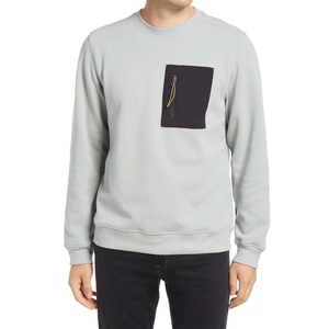 เสื้อสเวตเชิ้ตคอกลมผู้ชาย ทรงปกติ แต่งสีตัดกัน ผ้าถัก สวมใส่สบายๆ สำหรับฤดูใบไม้ร่วง - Product Image 5