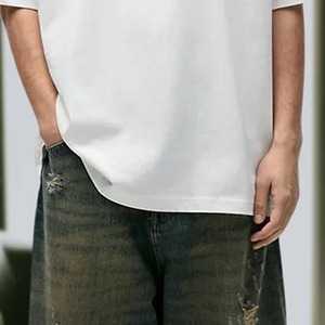 เสื้อยืดคอกลมแขนสั้นผู้ชาย ผ้าถัก 100% คอตตอน 190 กรัม ระบายอากาศ แห้งเร็ว ลายกราฟิก 3 มิติ ดีไซน์ตลก ทรงปกติ - Product Image 6