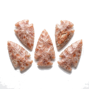 Pointes de flèche en pierre naturelle, pointes de flèche en cristal de pierre de soleil, pointes de flèche en jaspe fantaisie pour la guérison, pierres précieuses pour grossistes en cristal - Product Image 3