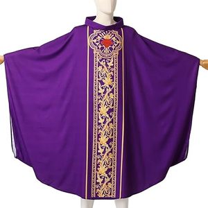 Robe de Prêtre et de Clergé en Gros, Vêtement Liturgique Personnalisé Brodé de Qualité Supérieure, Vêtements Religieux pour Pères de l'Église, Robes de Clergé - Product Image 4