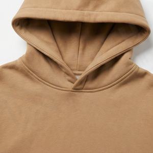 Custom Embroidered Plain Dyed Autumn Oversized Premium Cotton Knitted Pullover <b>Hoodie</b> For Brand Merchandise <b>Soft</b> Customized - Product Image 4