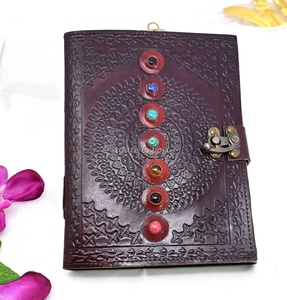 Wholesale Eco-Friendly Red <b>Leather</b> Journals Colorful <b>Diary</b> Healing Handmade Crafts Religious Feng Shui - Product Image 3