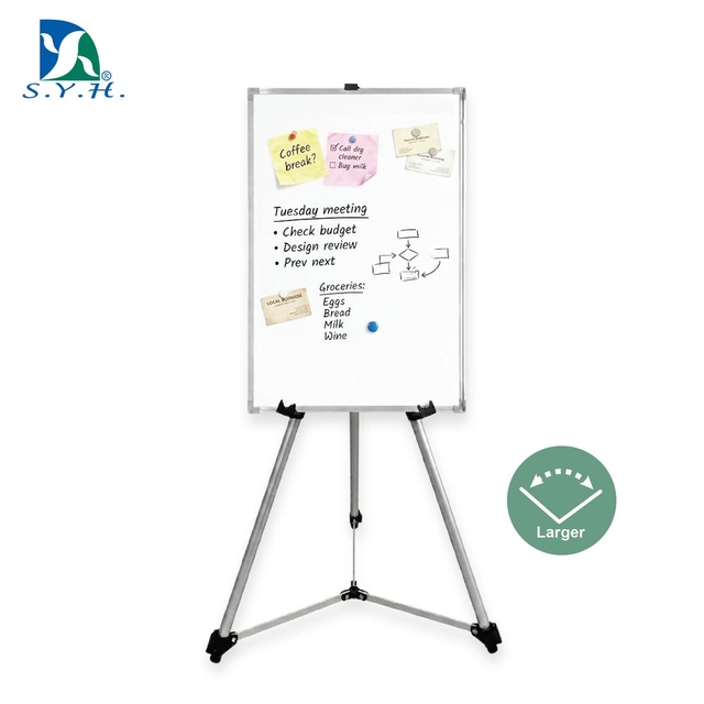 Portable Aluminum Tripod Easel with Large Opening Angle for Outdoor Whiteboard Advertising/Painting/Sketching