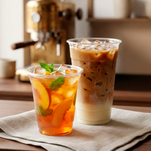 Gobelets en plastique jetables QUANG QUAN en PP à paroi simple, 95 mm, tailles 16/20/24 oz, haute qualité, pour boissons froides, café, thé à Hanoï - Product Image 4