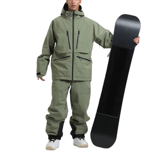 Nouvelle arrivée Combinaison de ski unisexe à logo personnalisé, isolation en polaire écologique, imperméable, jupe de ski amovible, fermeture éclair, anti-UV - Product Image 5
