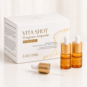 ILUTINE Vita Shot Program Ampoule 8.8mL Suero Facial Blanqueador y Antienvejecimiento con Ácido Hialurónico y Vitamina C Set de Inicio - Product Image 1