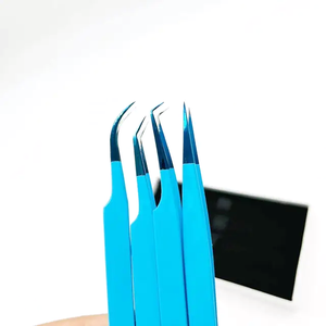 Pince à cils en fibre avec logo personnalisé, pince à cils Nano Grip 45 pour extension de cils, pince à cils avec logo personnalisé - Product Image 4