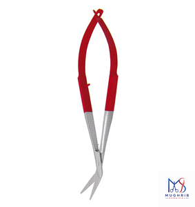 Pince à épiler pour sourcils à ressort, partie revêtue, inclinée, 12 cm, en acier inoxydable, pointe lisse, instrument de précision durable, manche rouge - Product Image 4